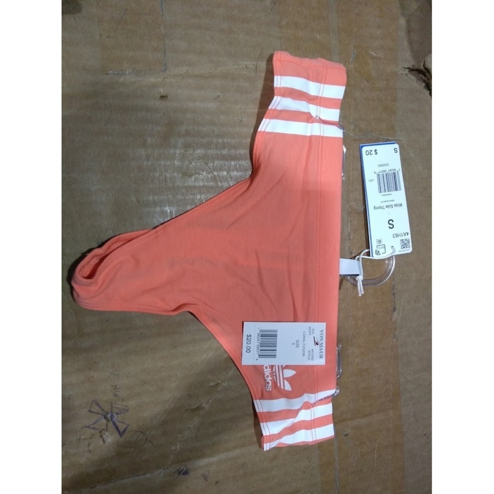 Adidas Women Adicolor Wide Side Thong S Coral Fusion